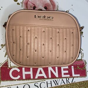 Blush Pink BEBE Crossbody Bag